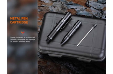 Image of Fenix T6 Penlight, Tactical Pen with Flashlight, White LED, 80 Lumen, Anodized Finish, Black, Includes Built-in 100mAh Li-Polymer Battery and USB Type-C Charging Cable