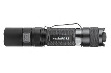 Image of Fenix LED Flashlight with Holster and Battery, Black, 340 PD32G2BK-B