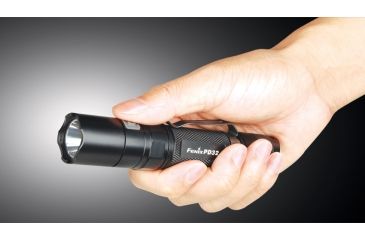 Image of Fenix LED Flashlight with Holster and Battery, Black, 340 PD32G2BK-B