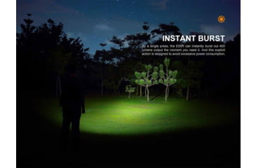 Image of Fenix Lighting E05R Lithium Ion 400 Lumens Luminus SST20 LED Flashlight, Black, E05RG2BK