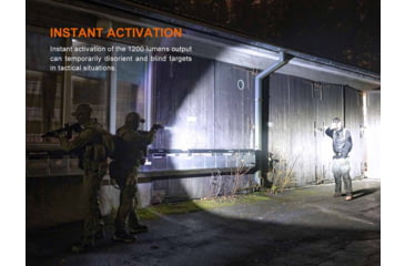 Image of Fenix Lighting GL19R V2.0 Lithium Ion 1200 Lumens Luminus SFT25R LED Flashlight, Black, GL19RV2BK