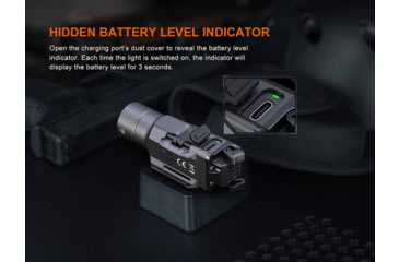 Image of Fenix Lighting GL19R V2.0 Lithium Ion 1200 Lumens Luminus SFT25R LED Flashlight, Black, GL19RV2BK