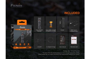 Image of Fenix Lighting PD25R 800 Lumens Luminus SST20 LED Flashlight, Black, PD25RSTBK