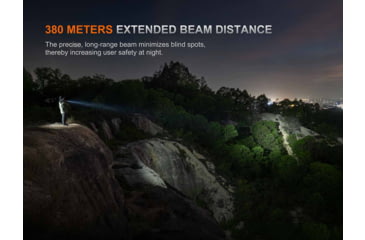 Image of Fenix Lighting PD35R ACE Lithium Ion 2000 Lumens Luminus SFT40 LED Flashlight, Black, PD35RACBK