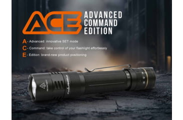Image of Fenix Lighting PD45R ACE Lithium Ion 3200 Lumens Luminus SFT-70X-WS65-H2-H1652 LED Flashlight, Black, PD45RACBK