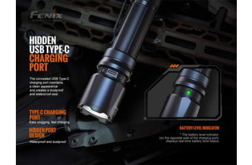 Image of Fenix Lighting TK20R V2.0 Lithium Ion 3000 Lumens Luminus SFT70 LED Flashlight, Black, TK20RV2BK
