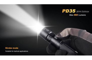 Image of Fenix PD Series 960 Lumens Flashlight, Black PD35XLBK