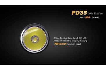 Image of Fenix PD Series 960 Lumens Flashlight, Black PD35XLBK