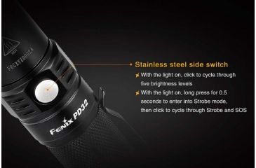 Image of Fenix PD32 LED Flashlight, 900 Lumens, Black PD32HIBK