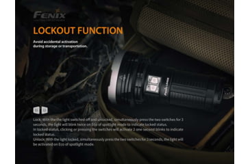 Image of Fenix Rechargeable 12k Lumen Flashlight, LR40RXBK