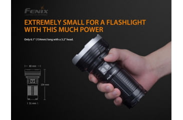 Image of Fenix Rechargeable 12k Lumen Flashlight, LR40RXBK