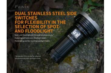 Image of Fenix Rechargeable 12k Lumen Flashlight, LR40RXBK