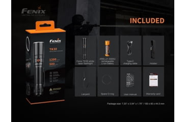 Image of Fenix TK 30 White Laser Flashlight, TK30WLBK