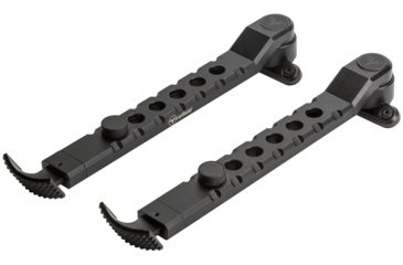 Image of Firefield Scarab Two-Piece Bipod, KeyMod, 9-12in, Two-Piece, Black, FF34025KMD