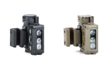 Image of FoxFury Head, Helmet, Chest Waterproof LED Light, 82 Lumens, Black, Green