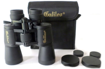 Image of Open Box, Dealer Demo, Galileo 8-24 x 50mm Porro Prism Zoom Binoculars, Black, G-82450