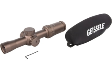 Image of Geissele Super Precision 1-6x26mm Rifle Scope, DMMR-1 Reticle, 30mm Tube, Second Focal Plane, Sand, 08-192S