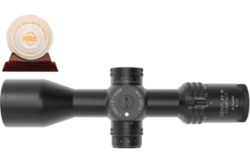 Image of German Precision Optics OPMOD CENTURI SuperCompact 4-16x44mm 30mm Tube Rifle Scope, FFP, Mil-base PLRi Reticle, Black, RCX450 OP