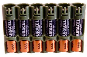 Image of GG&amp;G Battery Caddy AAA,Pack of 6,Green GGG-1482