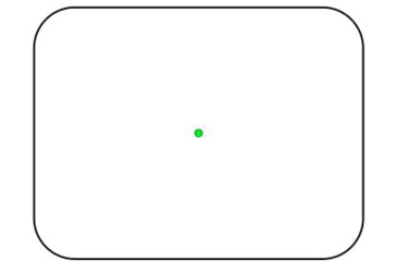Image of Gideon Optics Granite MOS Carry 1x 25.3x17.8mm Reflex Red Dot Sight, 3 MOA Green Dot Reticle, Black, GTMOS-CA-GN