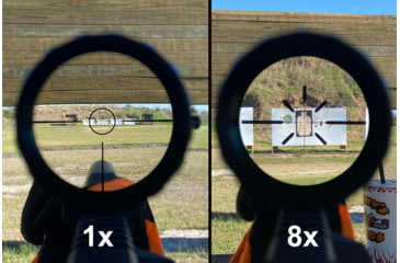 Image of Gideon Optics Guardian LPVO 1-8x24mm 30mm Tube Rifle Scope, First Focal Plane, Illuminated Glass-Etched Reticle, Black, GOG18FFP