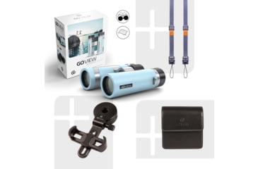 Image of GoView ZOOMR 10x34mm Roof Prism Binoculars, Miami Blue, 4260527415978