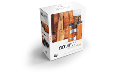 Image of GoView ZOOMR 10x34mm Roof Prism Binoculars, Sunset Orange, 4260527415930