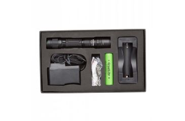 Image of Greatlite Cree LED 800 Lumens E36 Rechargeable Flashlight Kit, Black, EXPE36-E02
