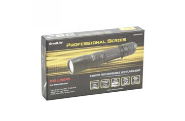 Image of Greatlite Cree LED 800 Lumens E36 Rechargeable Flashlight Kit, Black, EXPE36-E02