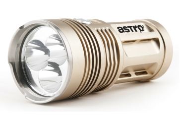 Image of Guard Dog Security Astro- 2000 Lumen Waterproof Tactical Flashlight/Floodlight, 3 Functions, Gold TL-GDA2000