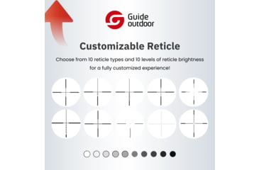 Image of Guide Sensmart TR Series 650 A 2.9-23.2x50mm Thermal Rifle Scope, 50 Hz, 640x512, TR650-A, TR650-A
