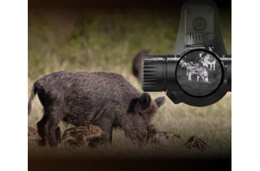 Image of Guide Sensmart TU Series TU651 LRF 2.4-19.2x50mm Thermal Rifle Scope and Range Finder, 640x480, Black, TU651LRF