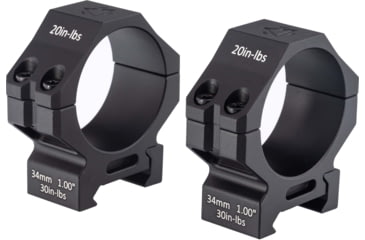 Image of GUNNR Gulltoppr 34mm Riflescope Rings, 1in, Black, MON-FT01-34