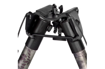 Image of Harris Engineering Highlander Sporting BiPod with Solid Base, 13.5-27 in, Kryptek, 1A2-25C Camo