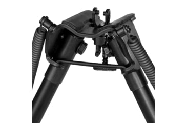 Image of Harris Engineering Rotate Self Level Sporting BiPod with Solid Base, Black, 6-9 in, Black, 1A2-BR2