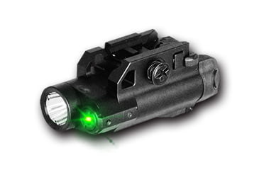 Image of Hawk Gazer FLG-7 LED Flashlight/Green Laser Combo, Black, Low Profile, LG-HG-FLG-7