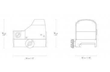 Image of Hawke Sport Optics 1x Reflex 5 MOA Weaver Rail Red Dot Sight, Green 12131