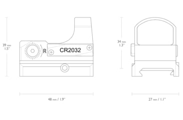 Image of Hawke Sport Optics Digital Control Reflex Red Dot Sight w/ Battery Tray, 3 MOA Dot, Black, 12141