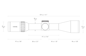 Image of Hawke Sport Optics Endurance 30 Rifle Scope, 2.5-10x50mm, 30mm Tube, SFP, 350 Legend Reticle, Black, 16322