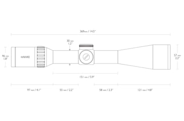 Image of Hawke Sport Optics Endurance Rifle Scope, 6-24x50mm SF, 30mm Tube, SFP, LRC IR Reticle, Black, 16362