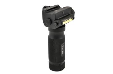 Image of Hawke Sport Optics Red Laser/LED Flashlight Foregrip, CR123A, Red/White, Black, 43111