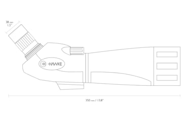 Image of Hawke Sport Optics Vantage 20-60x60mm, Porro, Spotting Scope, Green, 51100