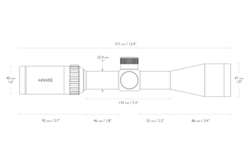Image of Hawke Sport Optics Vantage 3-9x40 Mil Dot Rifle Scope 14121