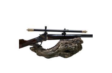 Image of Hi-Lux Malcolm 6x Short Telescopic Rifle Scope, 18in, 3/4 Tube, Fine Cross Reticle with Micrometer Mount and Bases, Matte, Two-Tone Black/Brass, M634181B