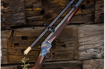 Image of Hi-Lux Malcolm 6x Short Telescopic Rifle Scope, 18in, 3/4 Tube, Fine Cross Reticle with Micrometer Mount and Bases, Matte, Two-Tone Black/Brass, M634181B