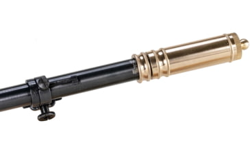 Image of Hi-Lux Optics Malcolm 6X Two Tone Short Rifle Telescope Adjustable Parallax, BPCR Mounts, Crescent Cuts, Matte Black, Brass, M634183BP