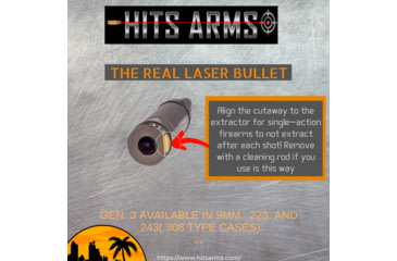 Image of Hits Arms Laser Trainer, .223/5.56mm, Metallic Silver, 2230