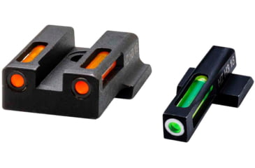 Image of HiViz LiteWave H3 Tritium/Litepipe Pistol Night Sight Set - Fits Smith &amp; Wesson M&amp;P 380 Shield EZ/ M&amp;P 9 Shield EZ