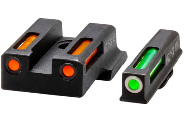 Image of HiViz LiteWave H3 Tritium/Litepipe Pistol Night Sight Set - Fits Smith &amp; Wesson M&amp;P 380 Shield EZ/ M&amp;P 9 Shield EZ