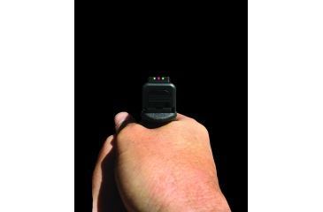 Image of Hiviz Tritium Nitesight Set for Glock 45 ACP/10mm/45 GAP, Green W/White Outline, GLN129